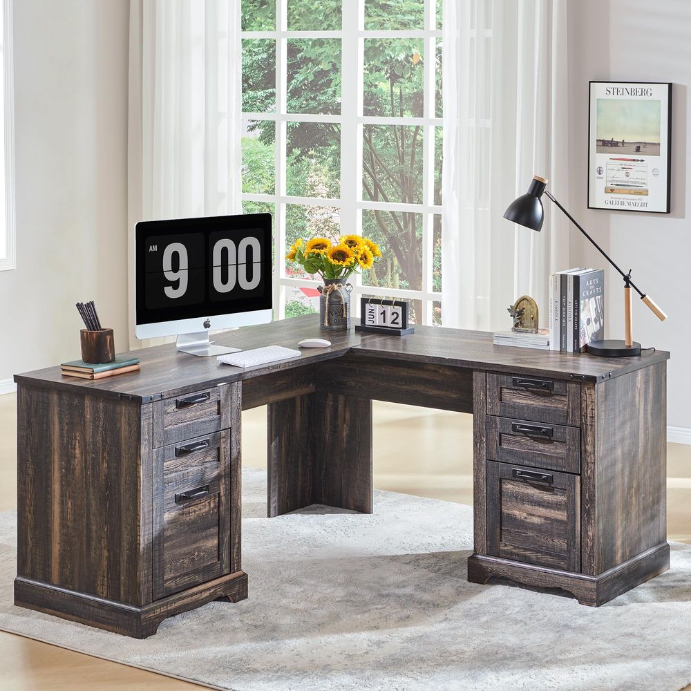 Desk Setup Or Set Up - Specialties Computer Desk with File Cabinet