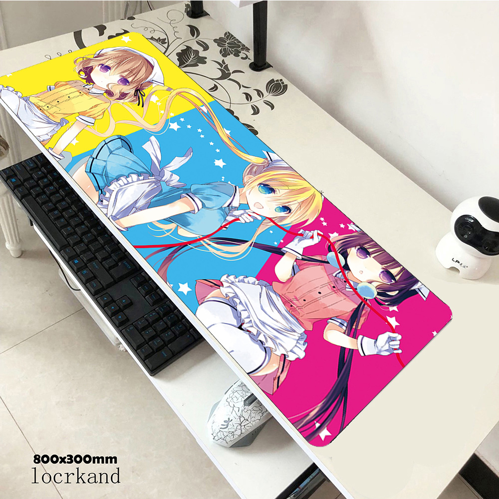 Desk Setup Girl - Blend S Mouse Pad Kawaii Girls