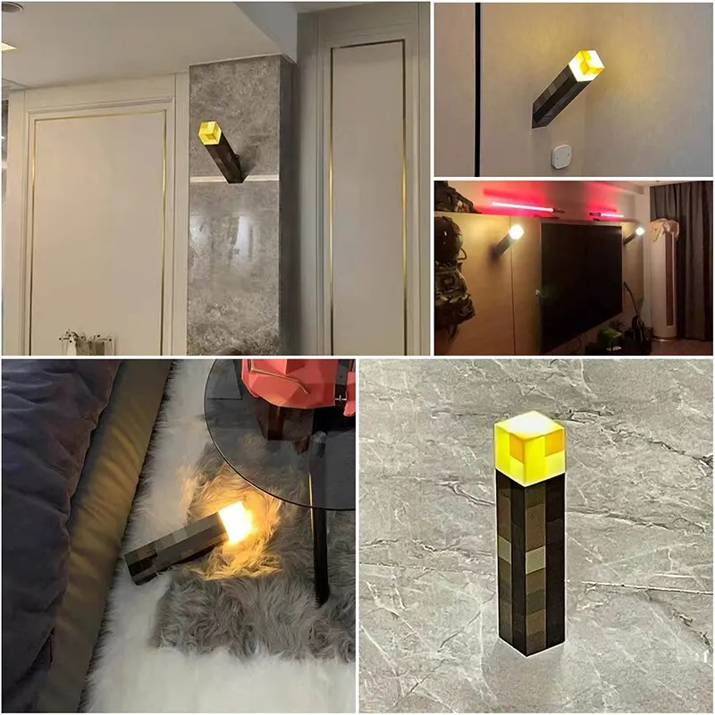 Desk Setup Lighting - Torch LED Lamp Potion Bottle Light
