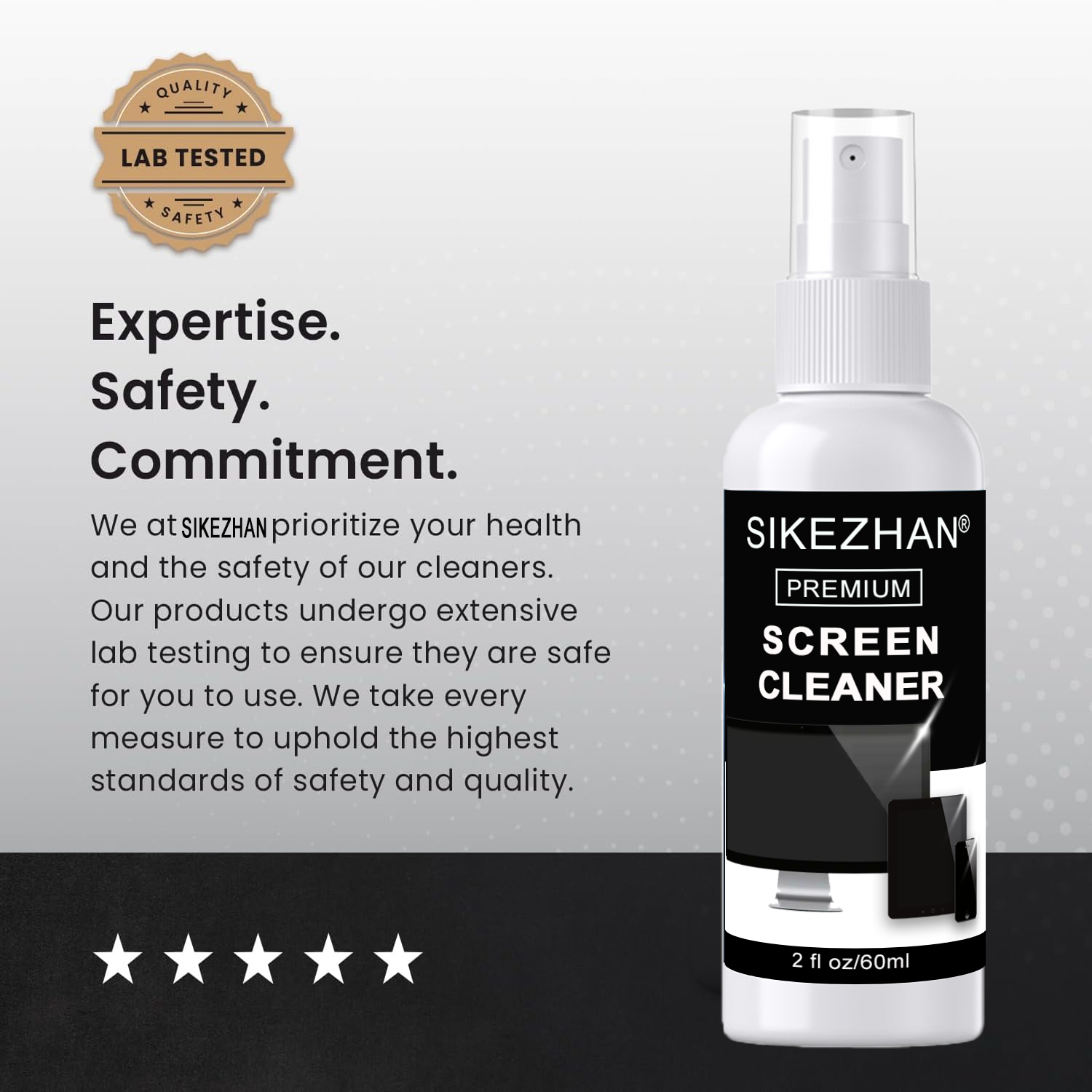 Monitor Cleaning Kit - Premium 60ml Screen Cleaner Spray Kit