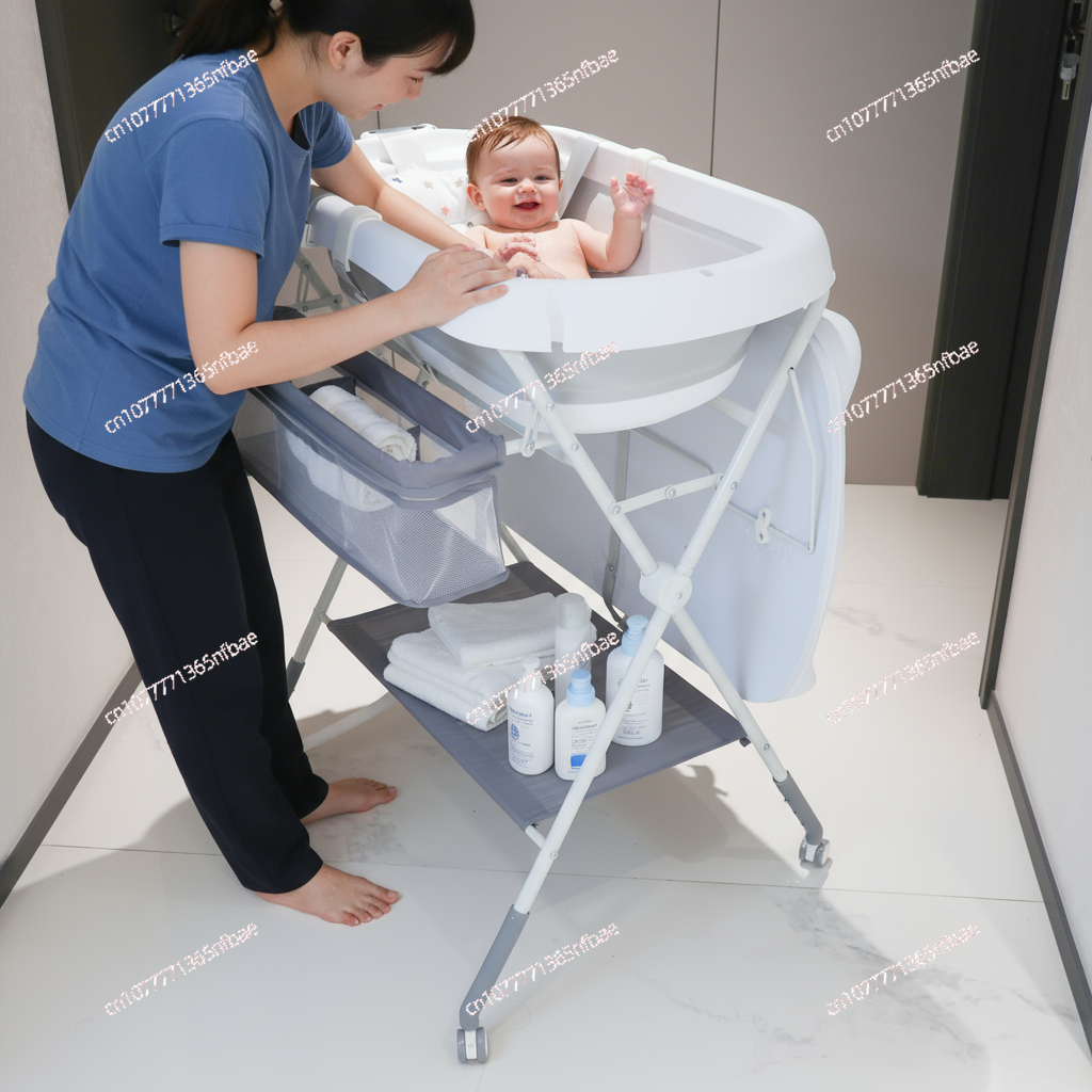 Desk Setup Wood - Baby Bath Tub & Changing Table,