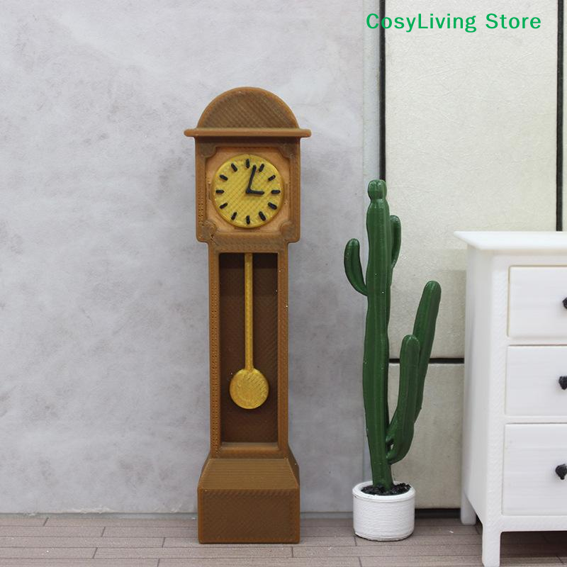 Desk Setup Wood - Mini Retro Standing Clock Desktop Decoration