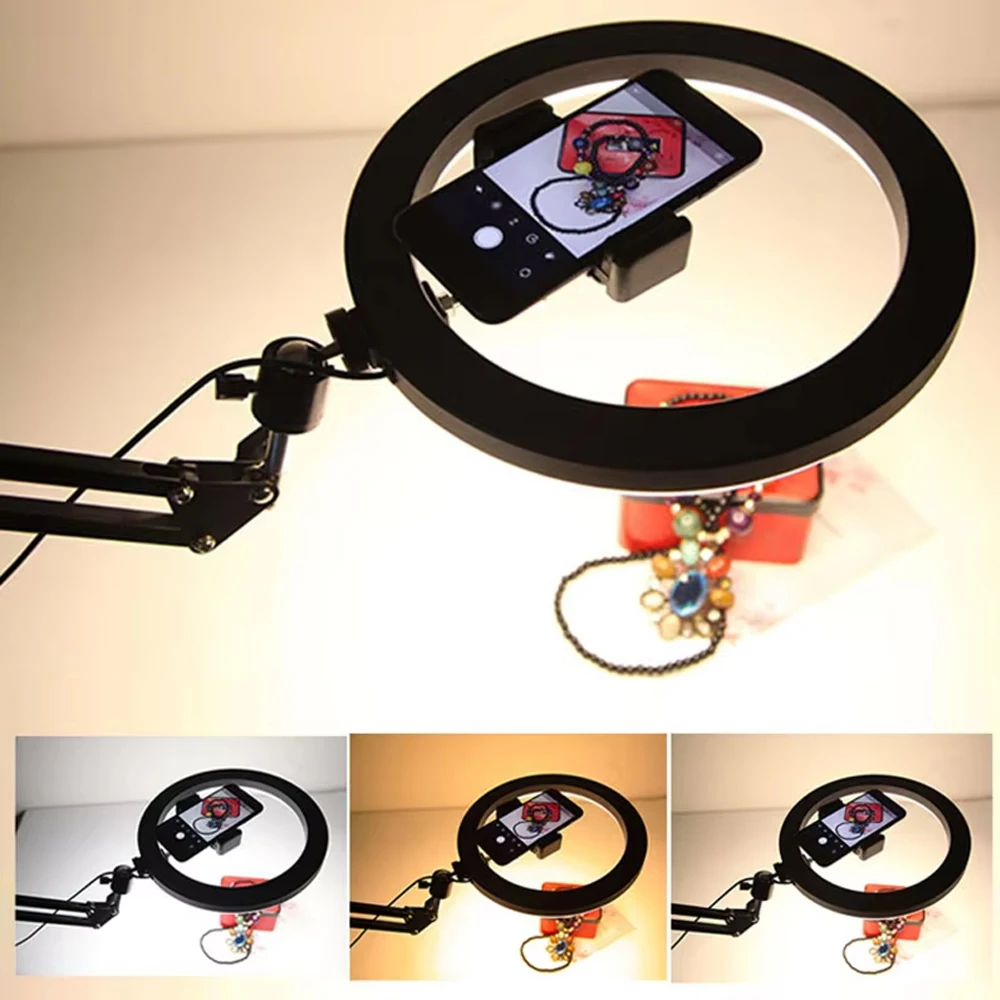 Desk Setup Lighting - Nice Overhead Tripod With Ring Light