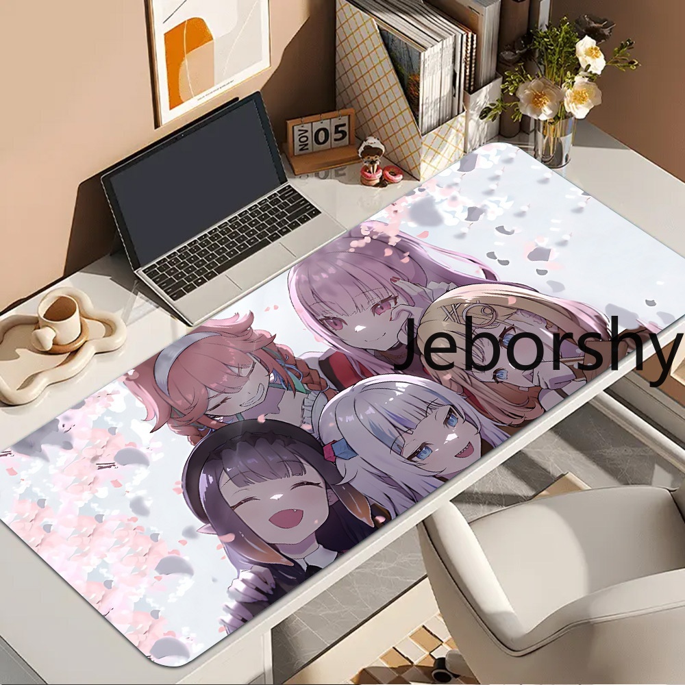 Desk Setup Girl - Cute Anime Girls Group Extended Mouse