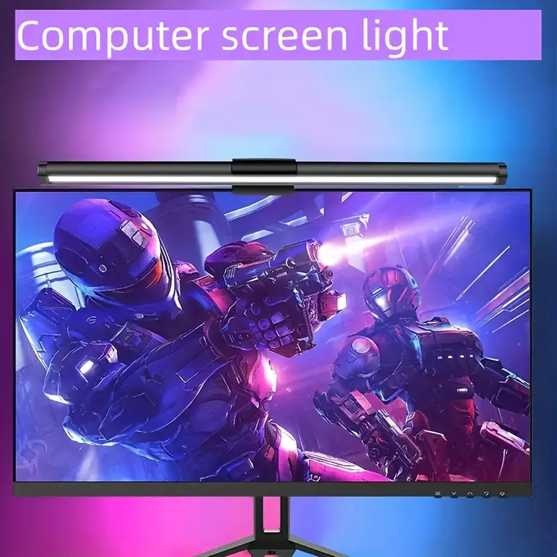 Desk Setup Lighting - 40CM RGB Atmosphere Table Lamp Computer
