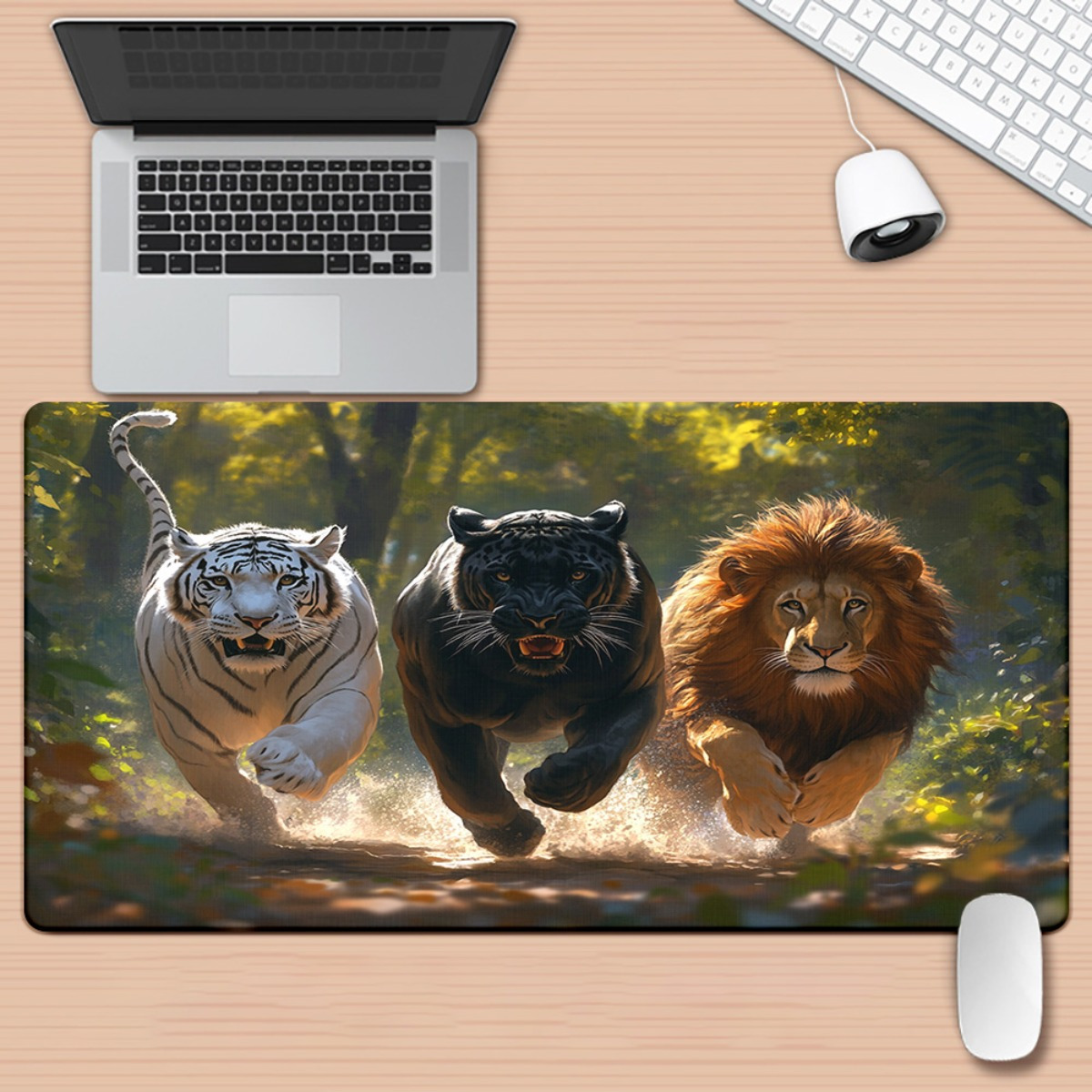 Desk Setup Or Set Up - 1pc Gaming Mouse Pad with Lion