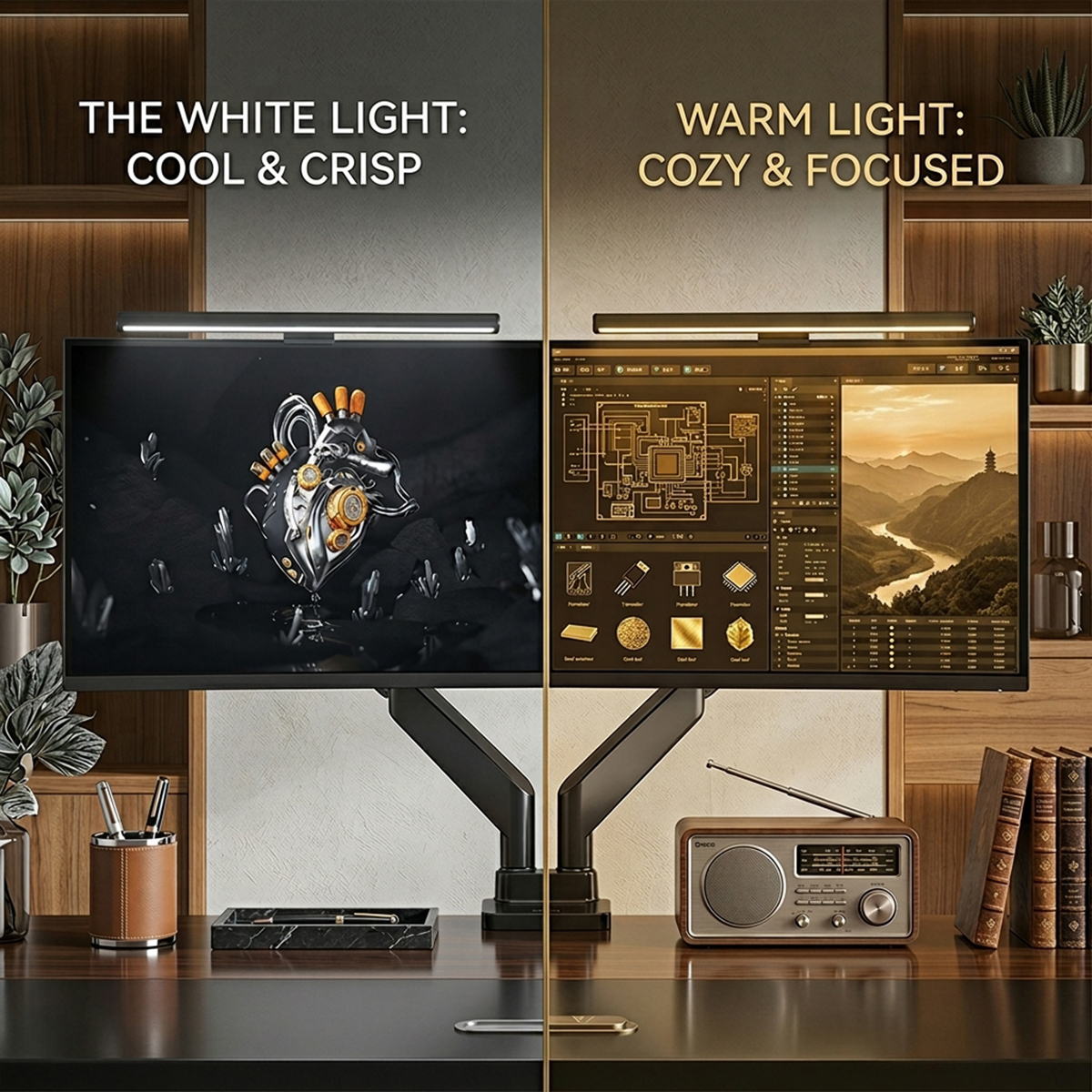USB Powered LED Computer Scree - Desk Setup Lighting のレビューと価格