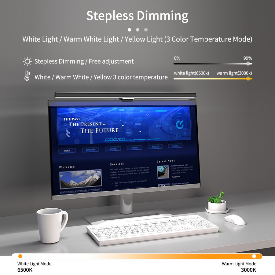 50cm Computer Monitor Light Ba - Desk Setup Lighting のレビューと価格