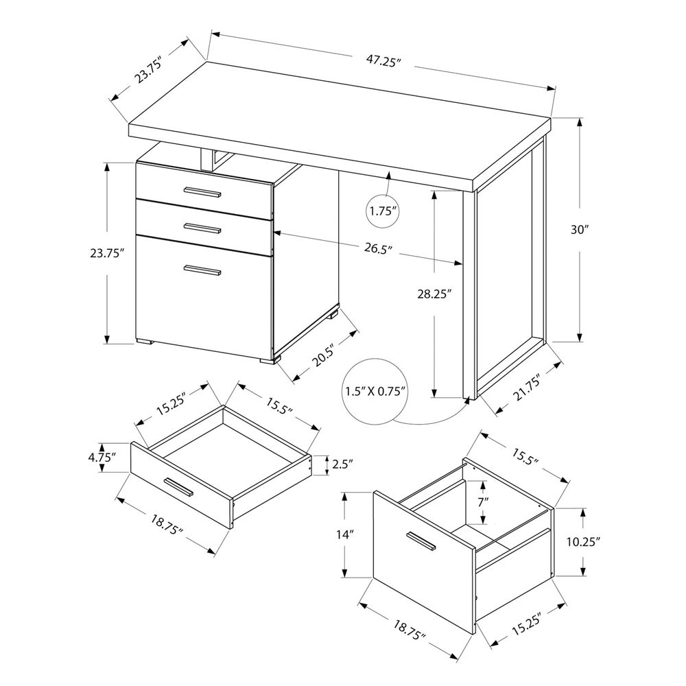 Computer Desk with File Cabine - Desk Setup Or Set Up のレビューと価格