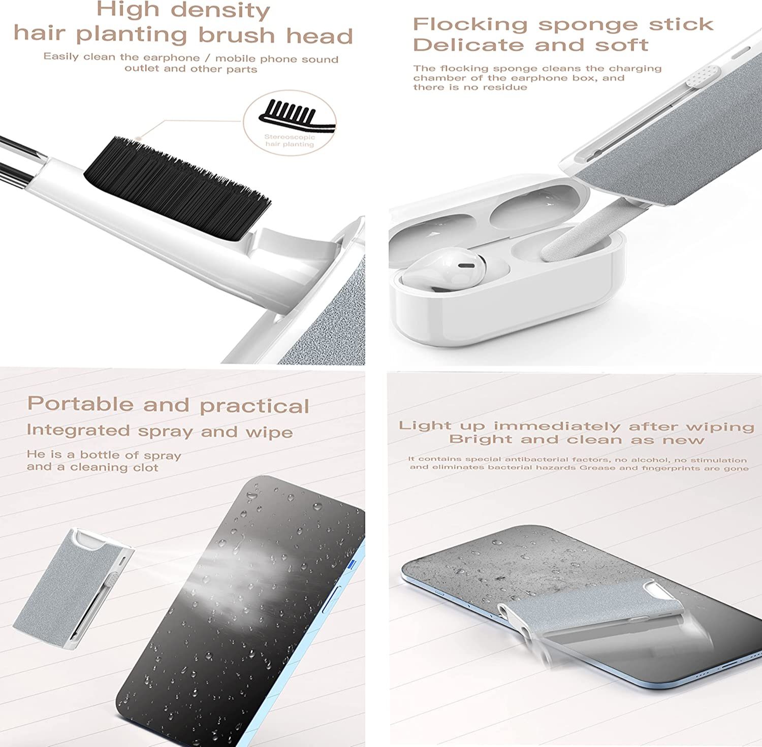 5 in 1 Earphone Cleaner Brush  - Monitor Cleaning Kit のレビューと価格