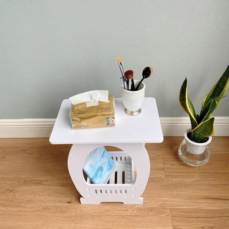 End Table White Nightstand Cof - Desk Setup Wood のレビューと価格