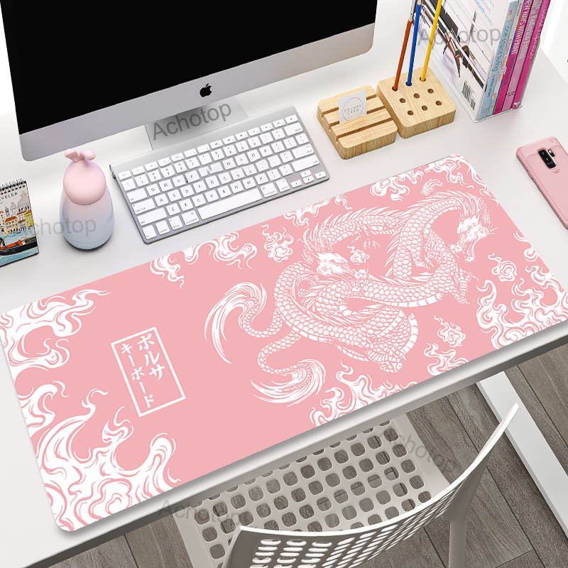 Large Mouse Pad Gaming Mousepa - Desk Setup Pink のレビューと価格