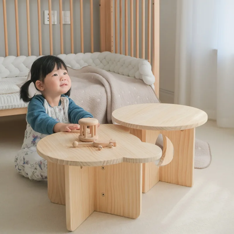 Solid Wood Children's Small Ta - Desk Setup Small Room のレビューと価格