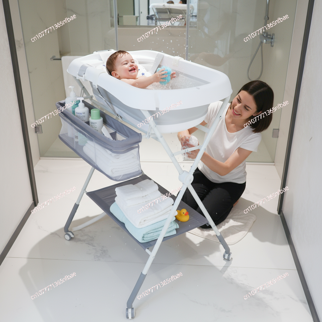 Baby Bath Tub & Changing Table - Desk Setup Wood のレビューと価格