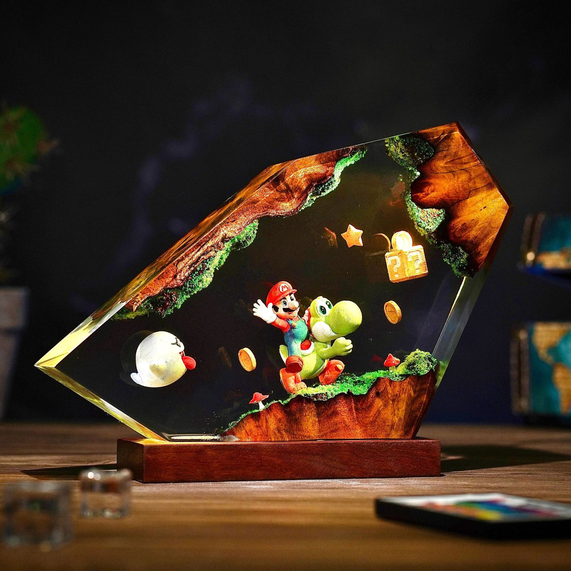 Table Resin Lamp Cartoon Anime - Desk Setup Lighting のレビューと価格