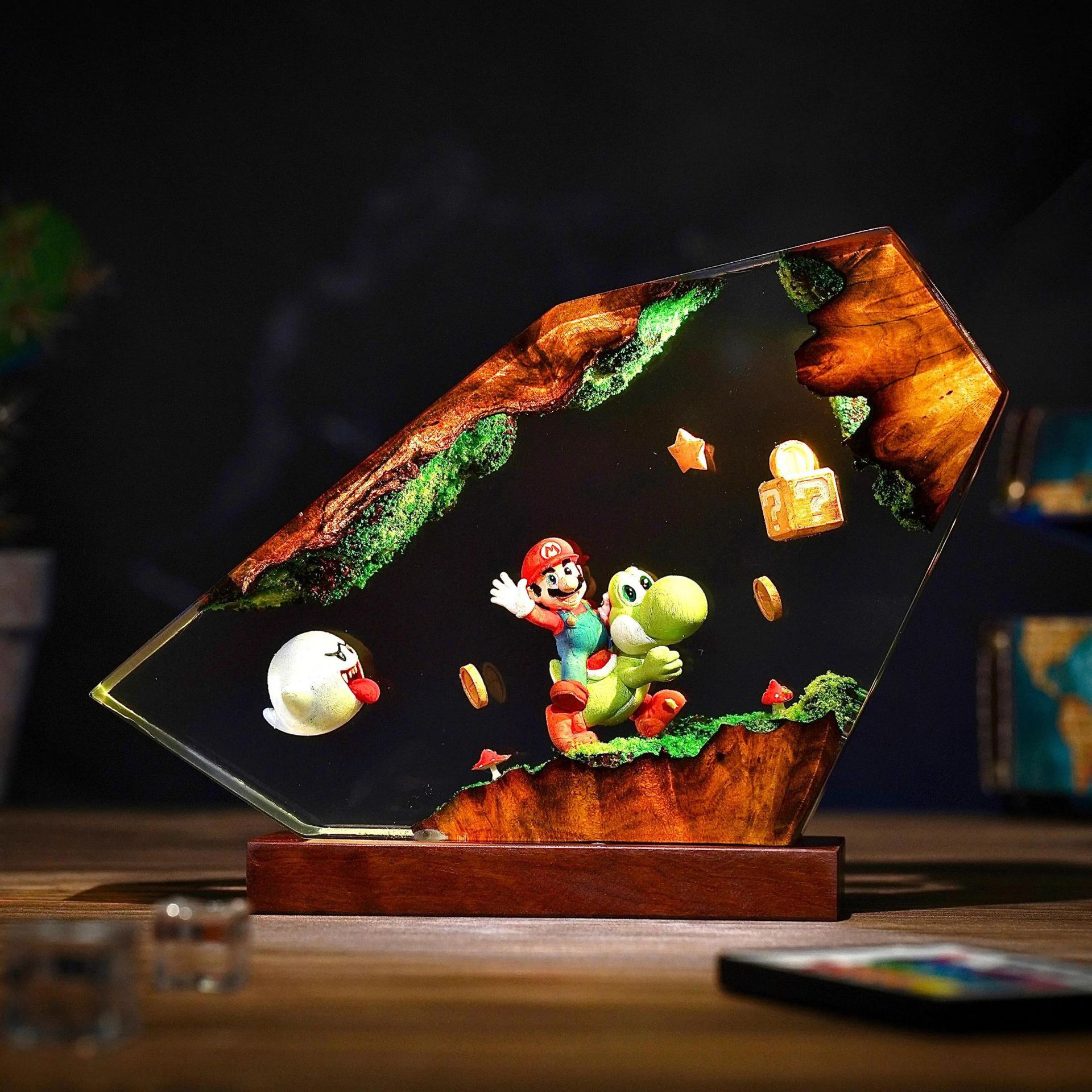 Table Resin Lamp Cartoon Anime - Desk Setup Lighting のレビューと価格