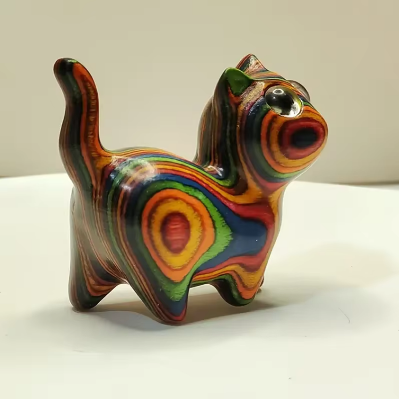 Hand-Painted or Carved Wood Ca - Desk Setup Wood のレビューと価格