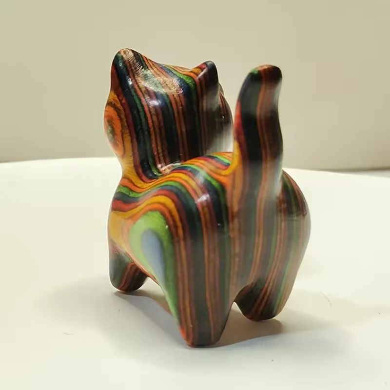 Hand-Painted or Carved Wood Ca - Desk Setup Wood のレビューと価格