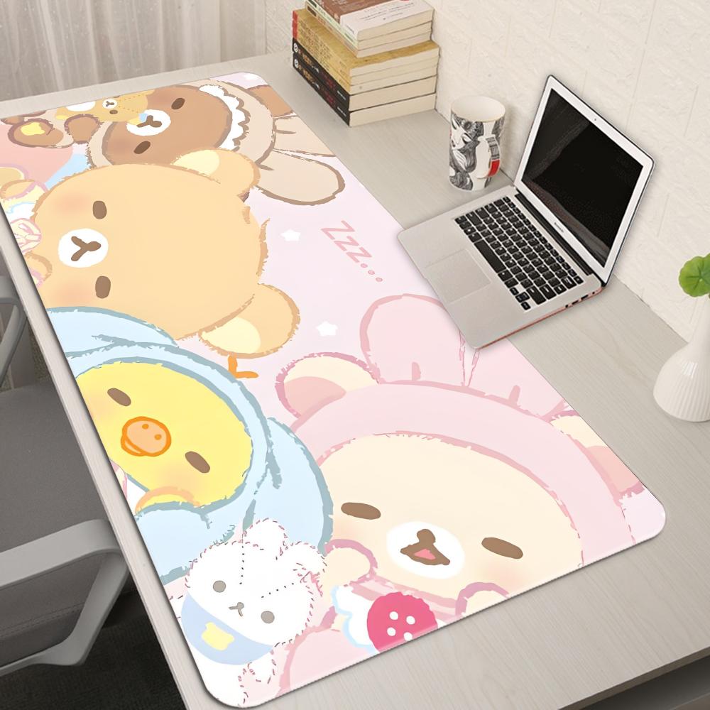 XXL Cartoon Pink Mouse Pad Ani - Desk Setup Pink のレビューと価格
