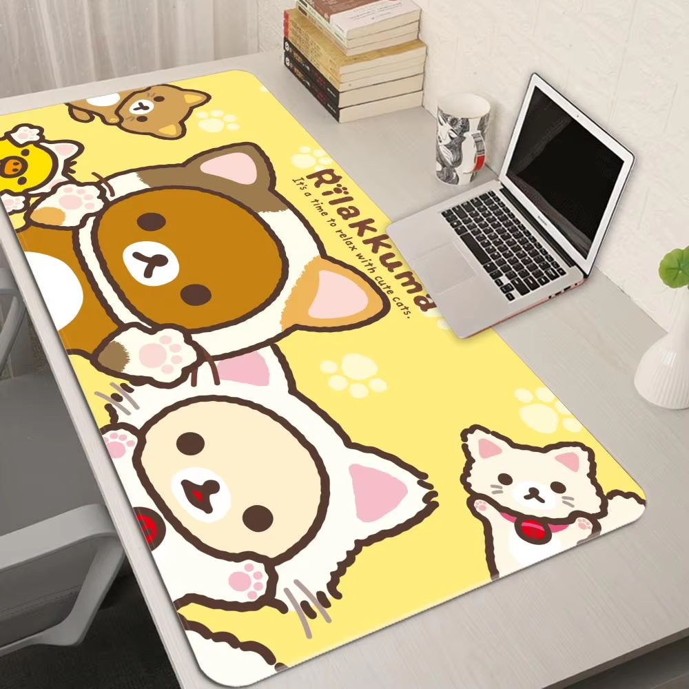 XXL Cartoon Pink Mouse Pad Ani - Desk Setup Pink のレビューと価格