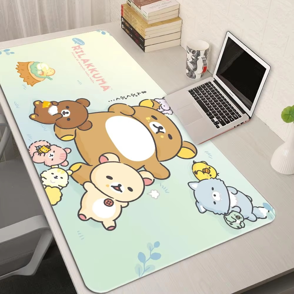 XXL Cartoon Pink Mouse Pad Ani - Desk Setup Pink のレビューと価格