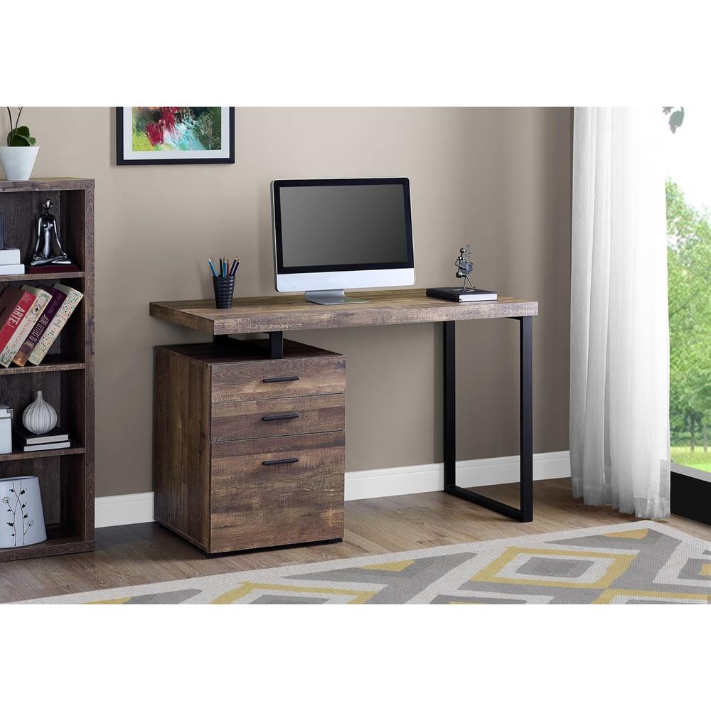 48 Reclaimed Wood Desk with Si - Desk Setup Or Set Up のレビューと価格