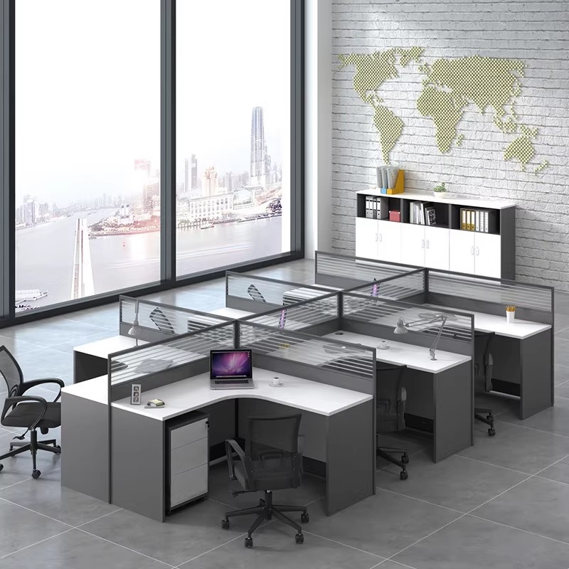 White Office Desk for 2 4 or 6 - Desk Setup Or Set Up のレビューと価格