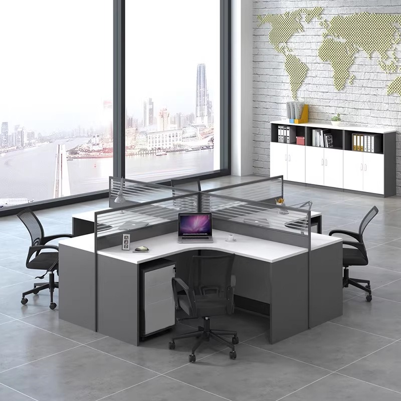 White Office Desk for 2 4 or 6 - Desk Setup Or Set Up のレビューと価格