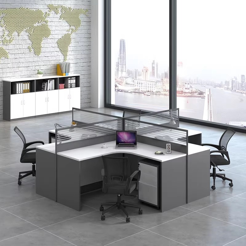 White Office Desk for 2 4 or 6 - Desk Setup Or Set Up のレビューと価格