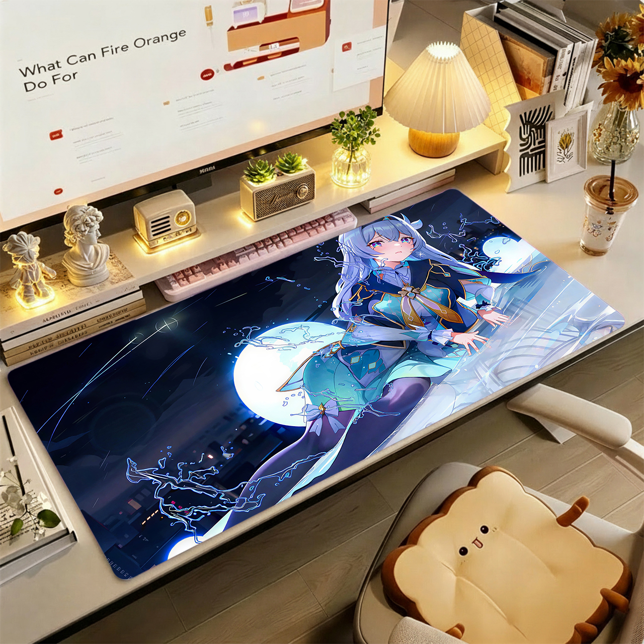 Gaming Mouse Pad, Large Desk M - Desk Setup Girl のレビューと価格