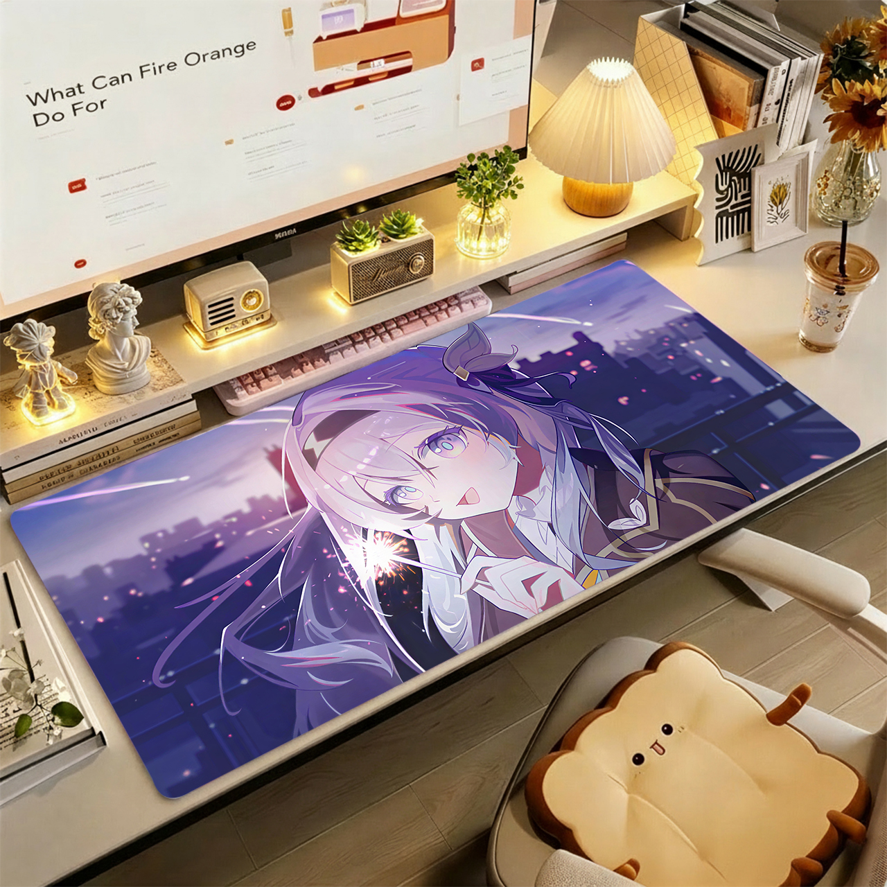 Gaming Mouse Pad, Large Desk M - Desk Setup Girl のレビューと価格