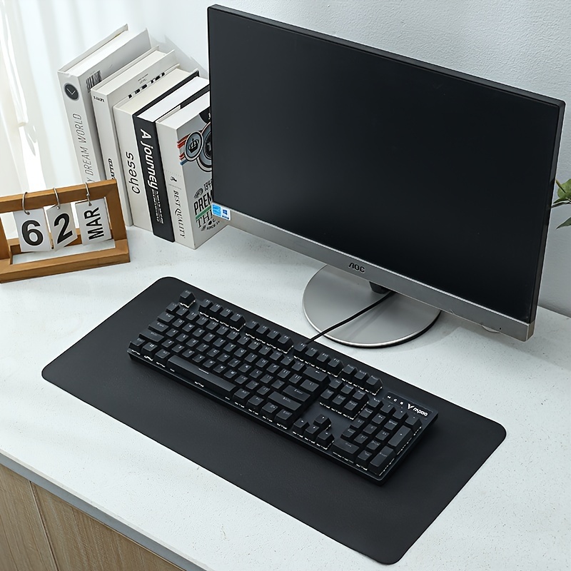 PU Leather Mouse Pads Desk Mat - Desk Setup Pink のレビューと価格