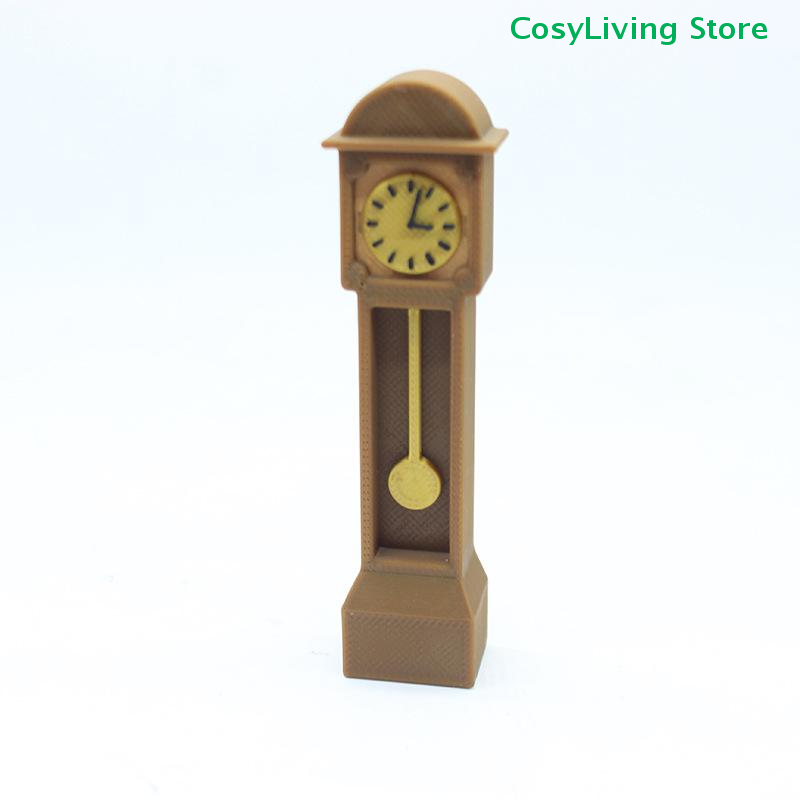 Mini Retro Standing Clock Desk - Desk Setup Wood のレビューと価格