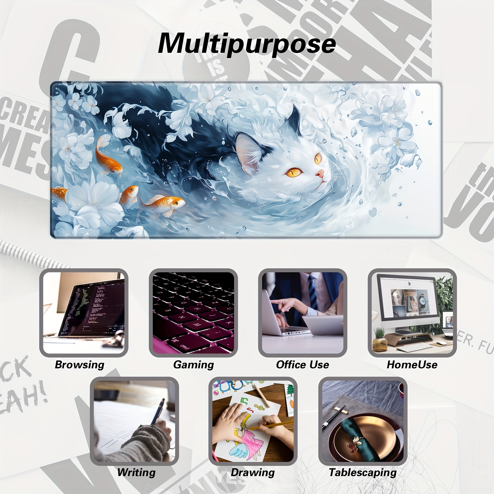 Smooth Desk Mat Mouse Pad Mini - Desk Setup Minimal のレビューと価格