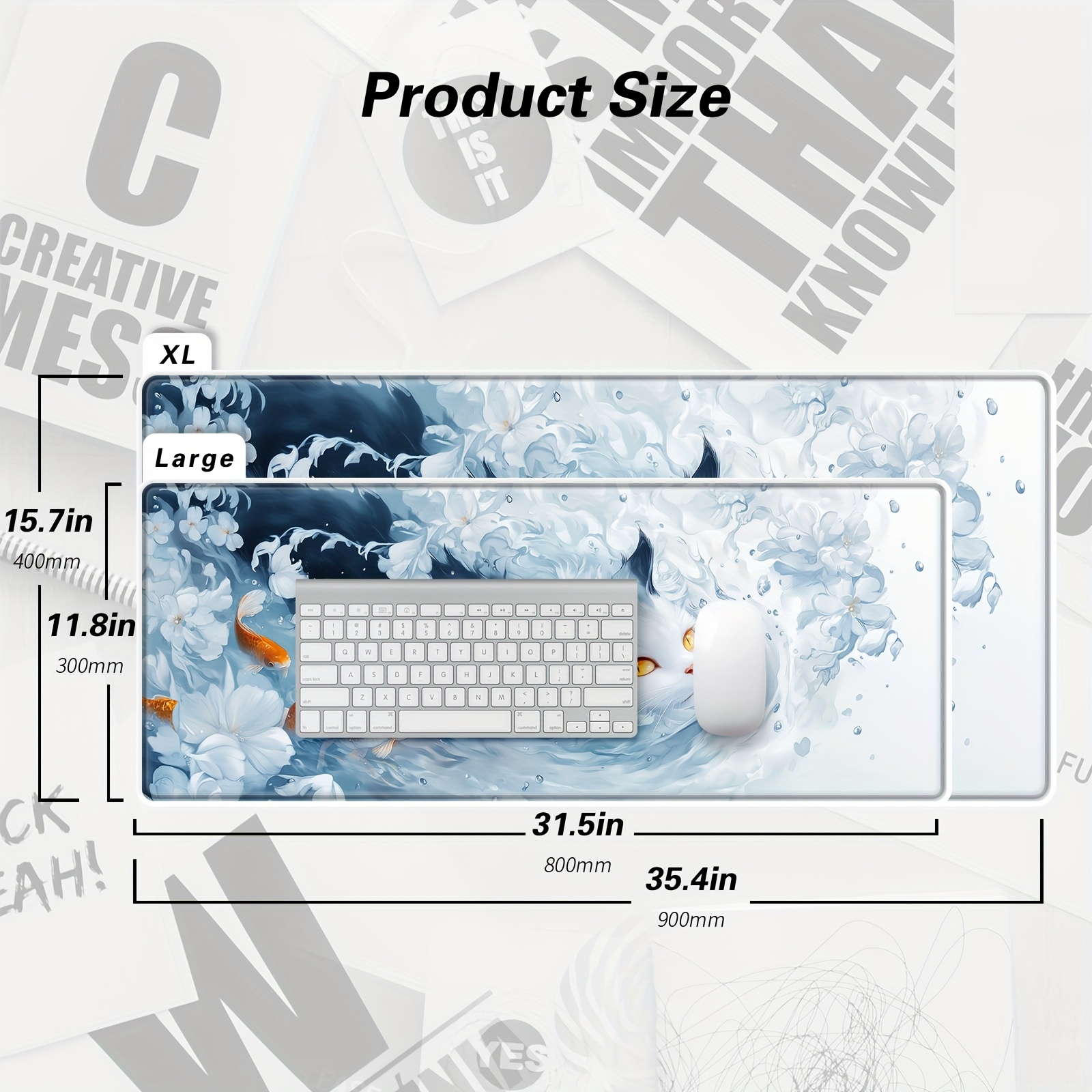 Smooth Desk Mat Mouse Pad Mini - Desk Setup Minimal のレビューと価格