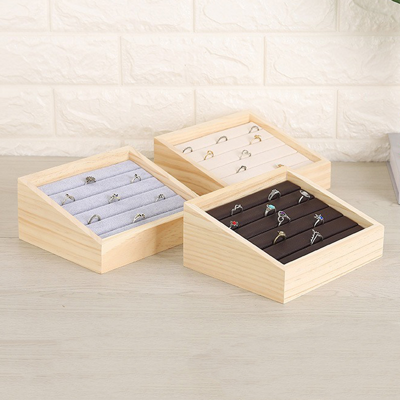 1pc Wood Jewelry Display Tray  - Desk Setup Wood のレビューと価格