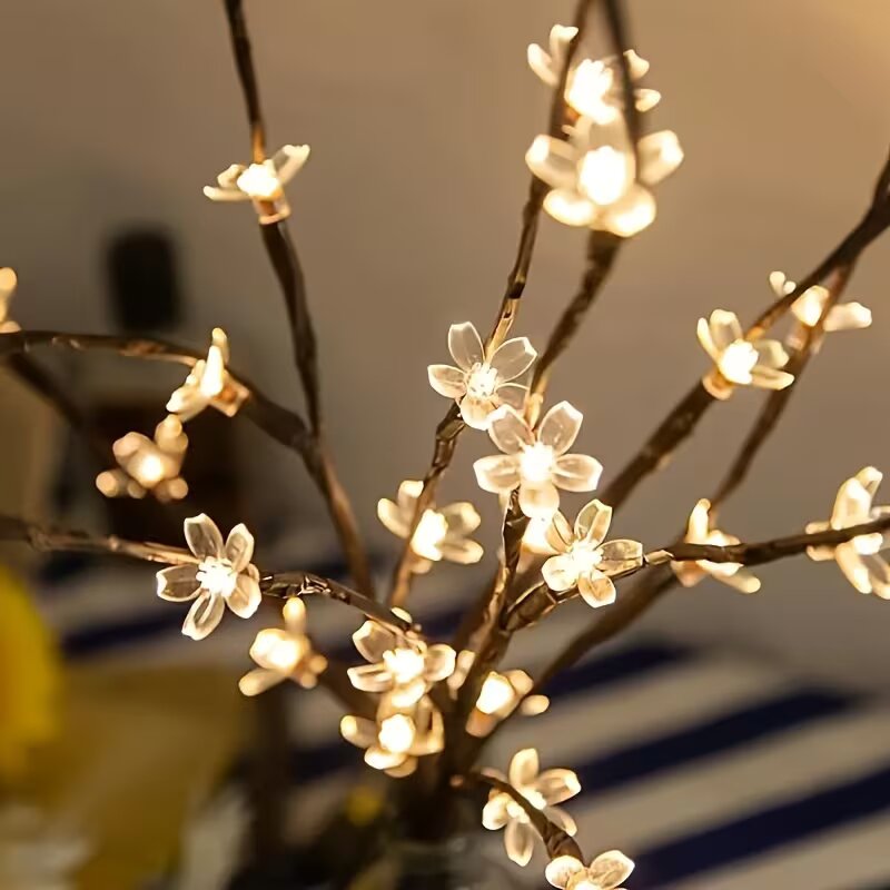 1/2PC 20LED Cherry Blossom Tre - Desk Setup Lighting のレビューと価格