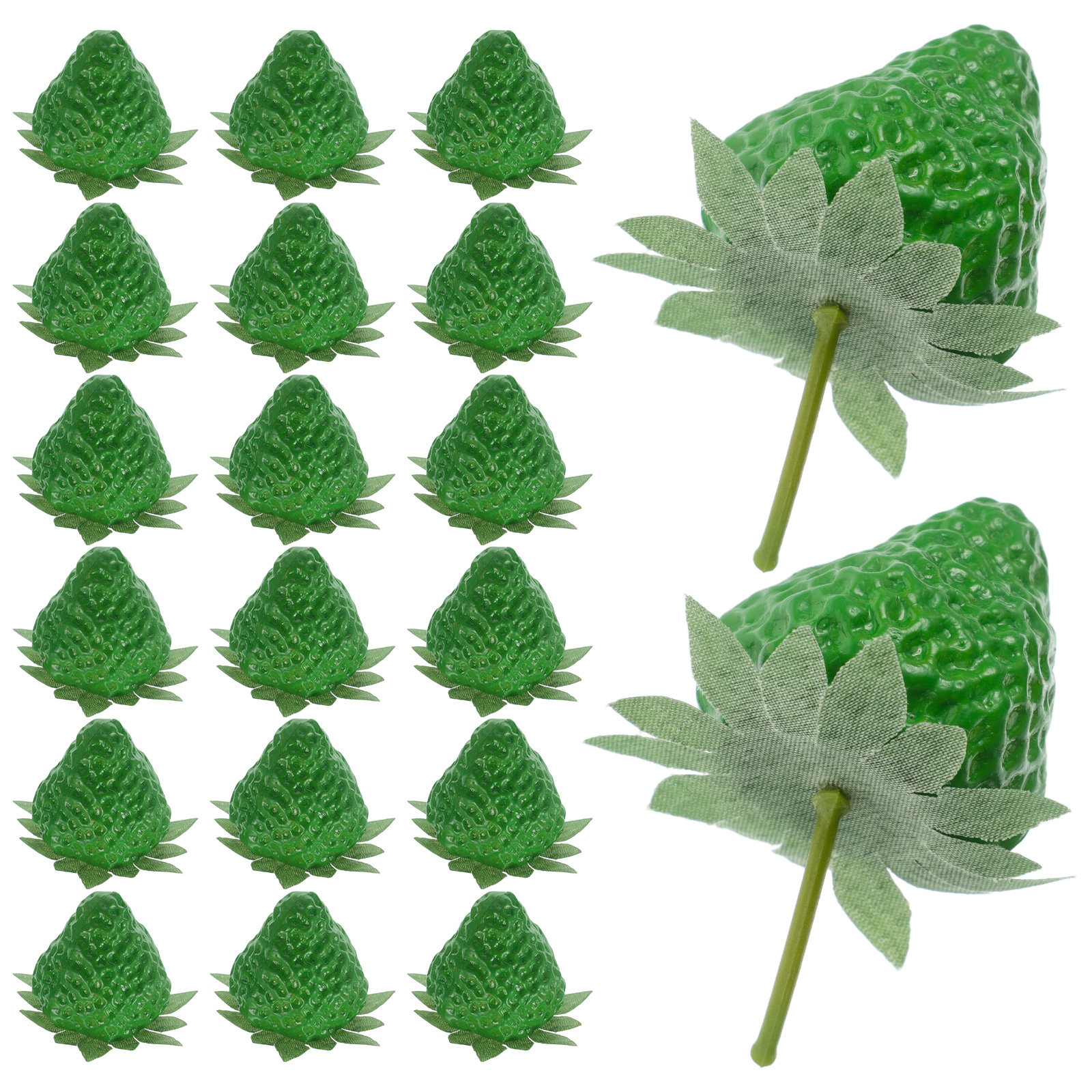 20Pcs Simulation Green Strawbe - Desk Setup Simulator のレビューと価格