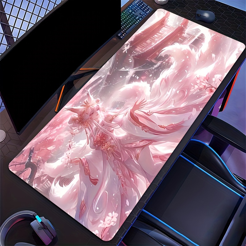 Anime Fox Girl Desk Mat, Exten - Desk Setup Girl のレビューと価格
