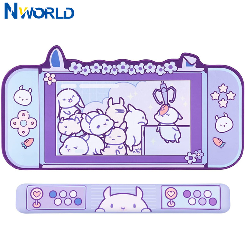 Large Kawaii Gaming Mouse Pad  - Desk Setup Pink のレビューと価格