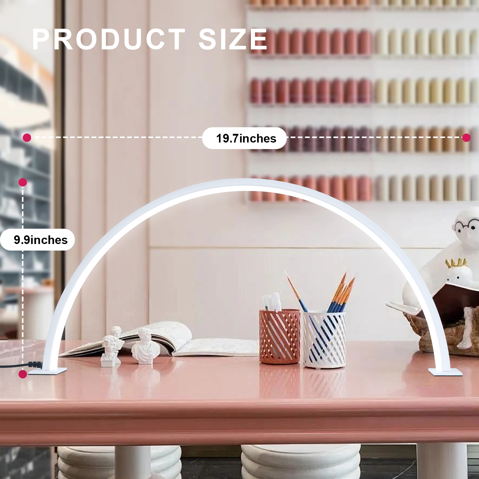 Half moon U-shaped nail lamp h - Desk Setup Lighting のレビューと価格