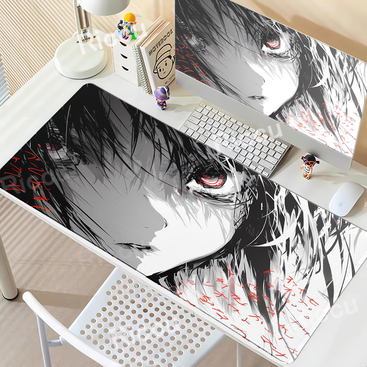 Text Anime Girl Large Mouse Pa - Desk Setup Girl のレビューと価格