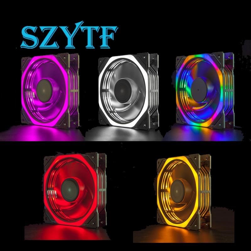 Chassis fan 12CM double-sided  - Desk Setup Lighting のレビューと価格