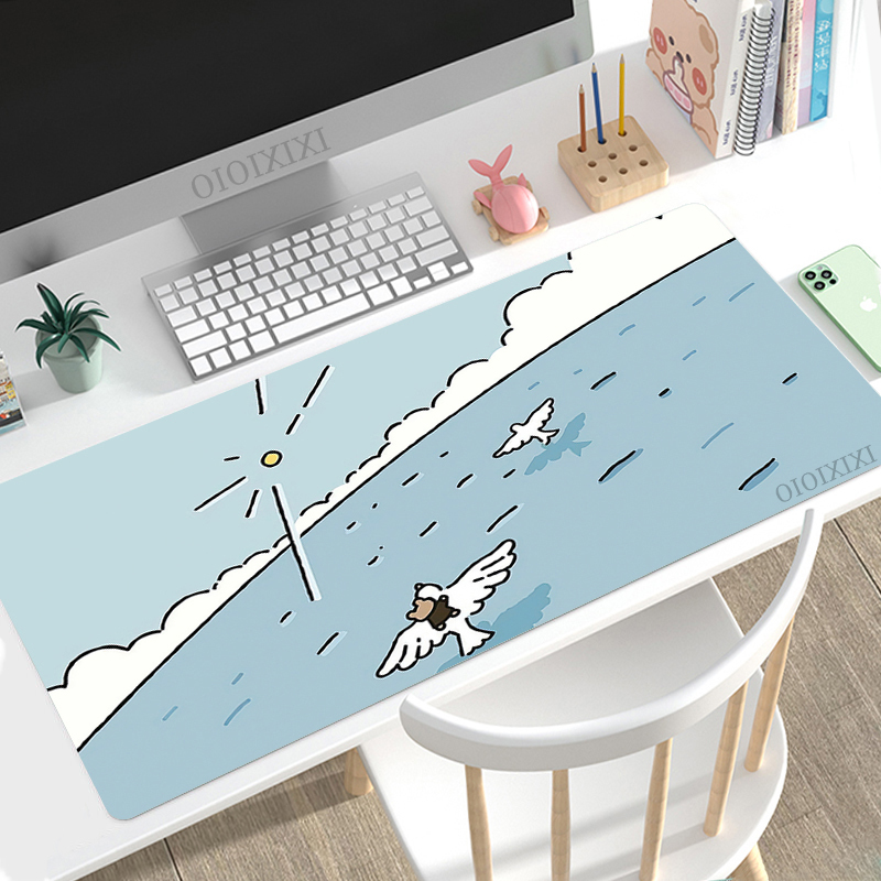 Cute Rabbit Green Anime Mouse  - Desk Setup Pink のレビューと価格