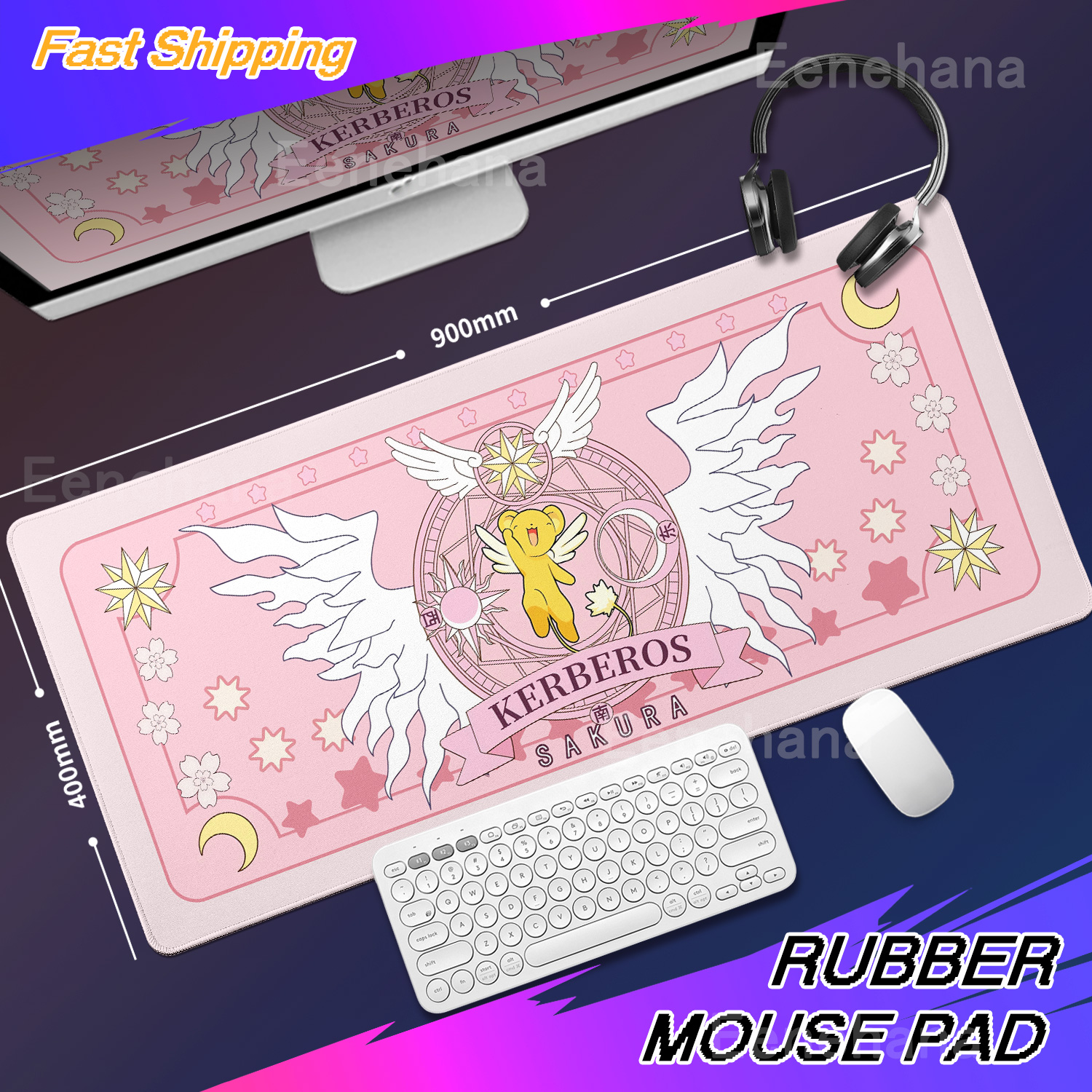 Xxl Sakura Card Anime Mousepad - Desk Setup Pink のレビューと価格