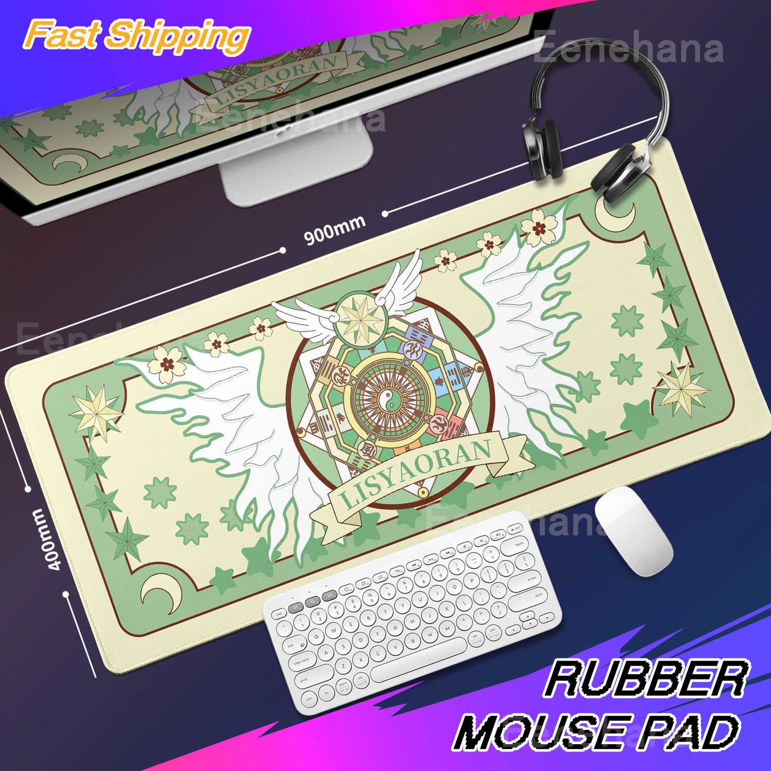 Xxl Sakura Card Anime Mousepad - Desk Setup Pink のレビューと価格