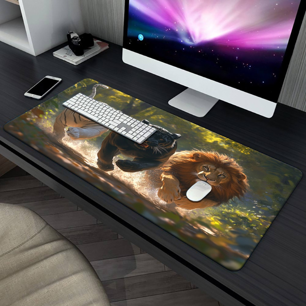 1pc Gaming Mouse Pad with Lion - Desk Setup Or Set Up のレビューと価格