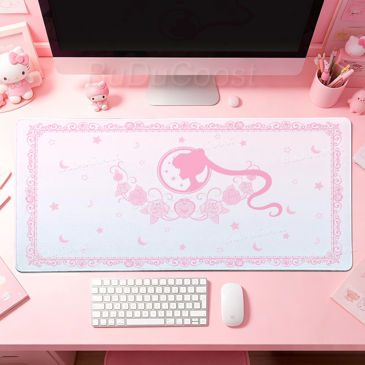 Kawaii Anime Girls Pink Mouse  - Desk Setup Pink のレビューと価格