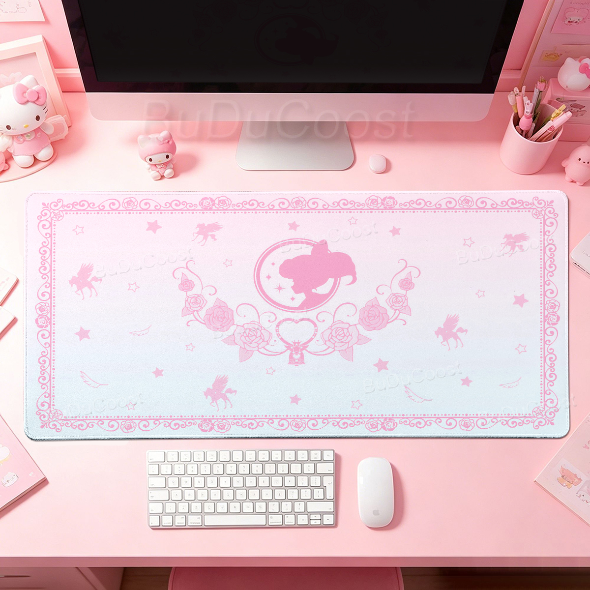 Kawaii Anime Girls Pink Mouse  - Desk Setup Pink のレビューと価格