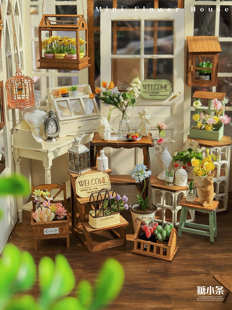 Doll House Miniature Garden Ac - Desk Setup Wood のレビューと価格